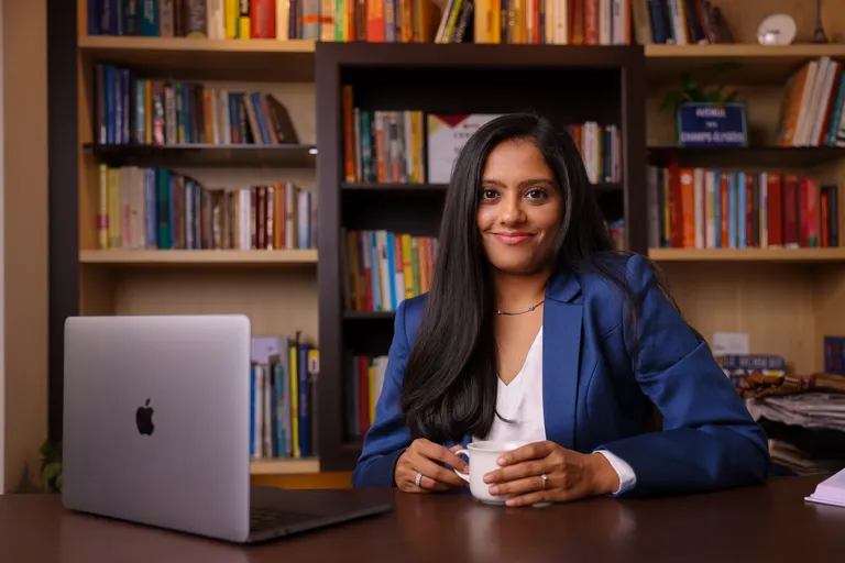 Founder sitting in Office